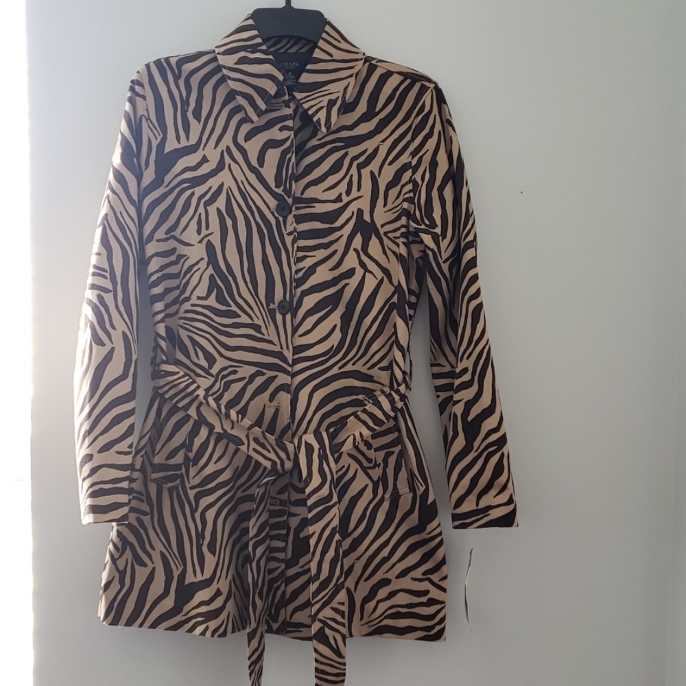 New Chaps - animal print Jacket size M